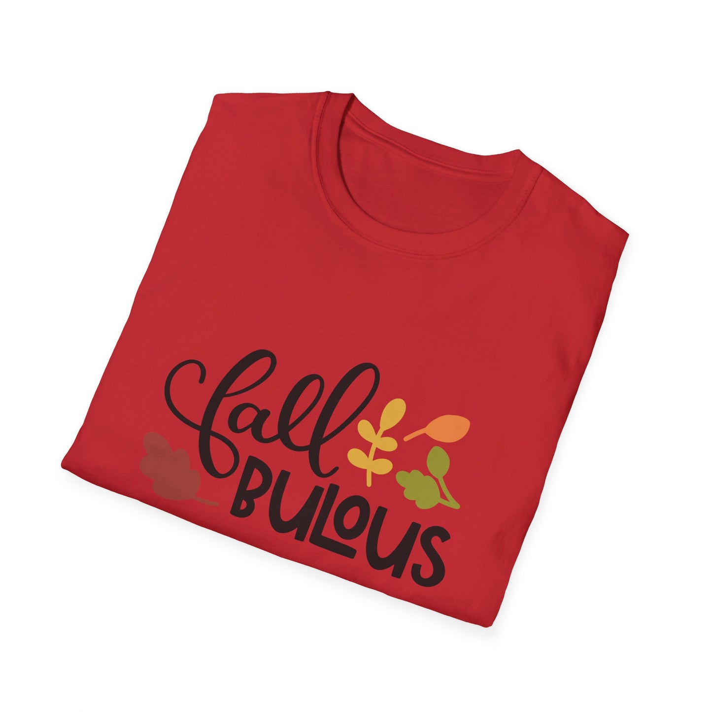 Fall Bulous Unisex Softstyle T-Shirt - Cozy Autumn Tee, Perfect for Thanksgiving, Fall Parties, Gift for Her, Seasonal Fashion