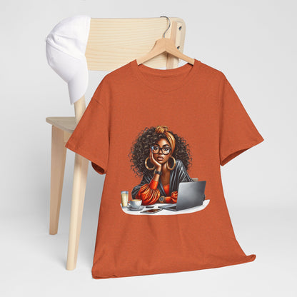 Creative Work From Home Unisex Heavy Cotton Tee