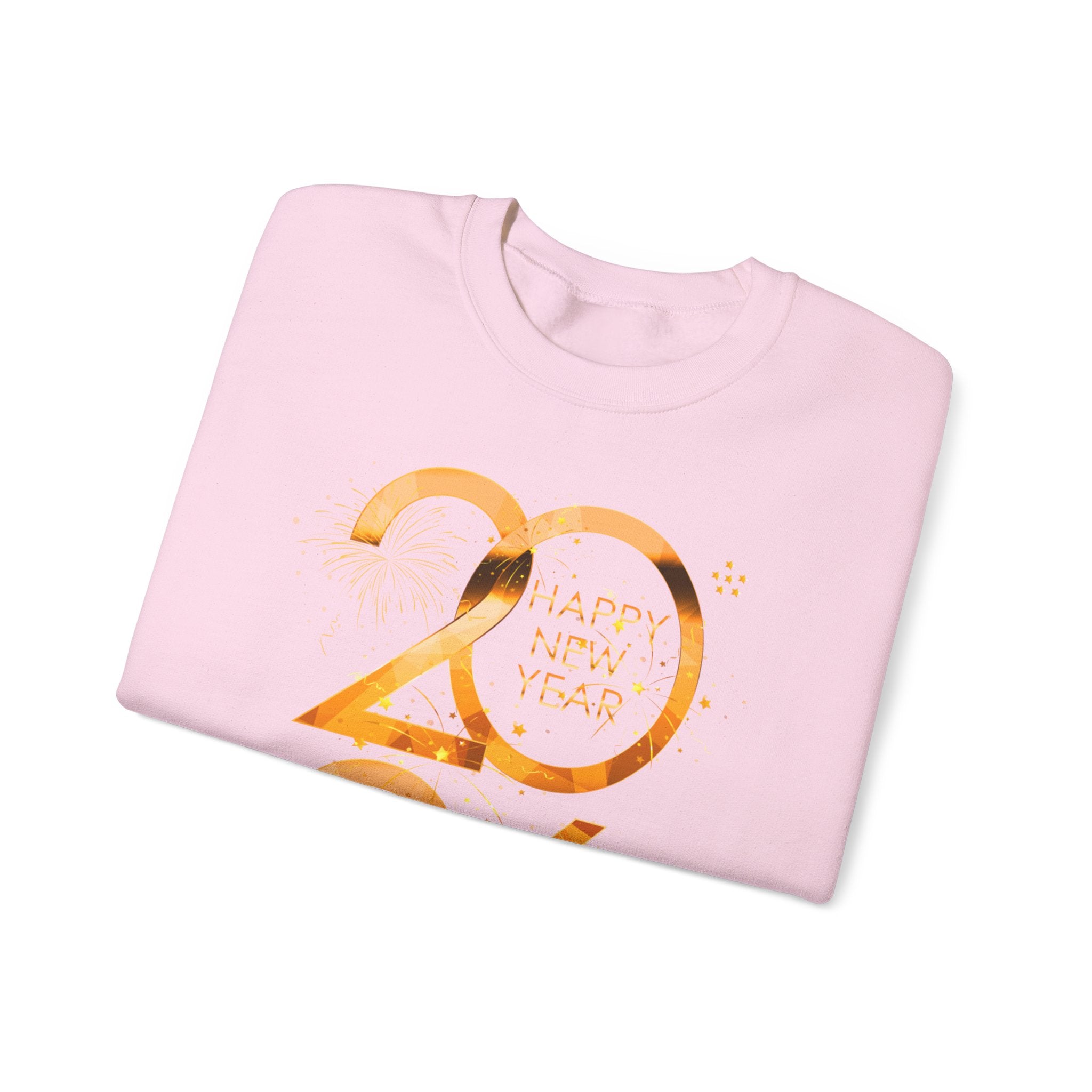 2026 Happy New Year Sweatshirt — Gold Foil Celebration Crewneck