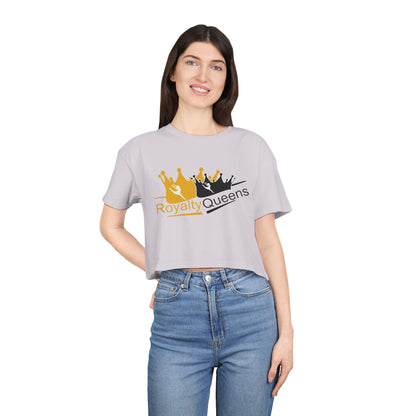 Royalty Queens Women's Crop Tee – Stylish, Comfortable Top for Queens, Perfect for Birthdays, Parties, Casual Wear, Gift Ideas