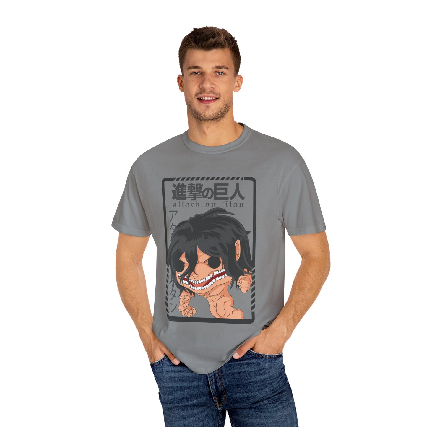 Anime Graphic T-Shirt, Attack on Titan Tee, Unisex Casual Shirt, Gift for Anime Fans, Streetwear Style