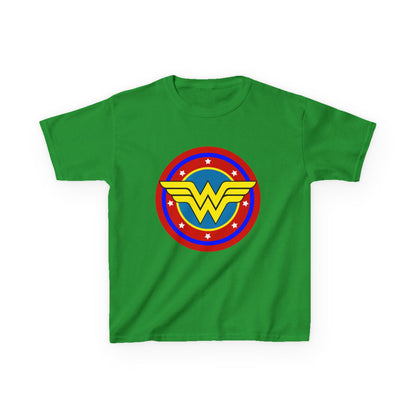 Wonder Woman Kids Tee, Superhero Shirt, Birthday Gift, Comic Book Apparel, Children's Clothing, Cartoon T-Shirt, Movie Merchandise