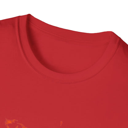"Blaze" Unisex Softstyle T-Shirt | Fire Graphic Tee | Casual Fire Lover's Shirt, Gift for Friends, Summer Wear, Party Outfit