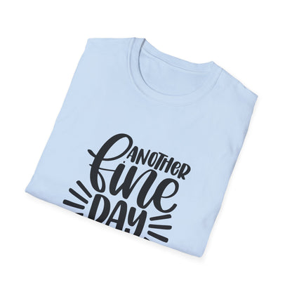 Another Fine Day Ruined by Adulthood Unisex Softstyle T-Shirt, Funny Graphic Tee, Gift for Millennials, Casual Wear, Humor Shirt