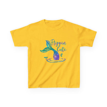 Flippin Cute Kids Tee - Colorful Whale Design for Fun-loving Children