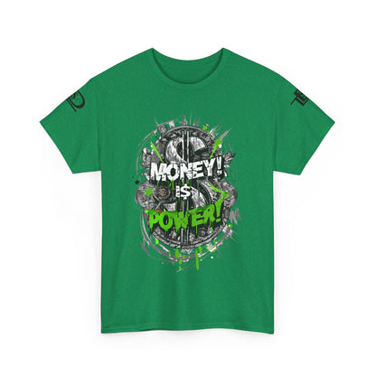 Money Power Unisex Heavy Cotton Tee | Statement Shirt, Motivational Apparel, Gift for Him, Streetwear, Casual T-Shirt