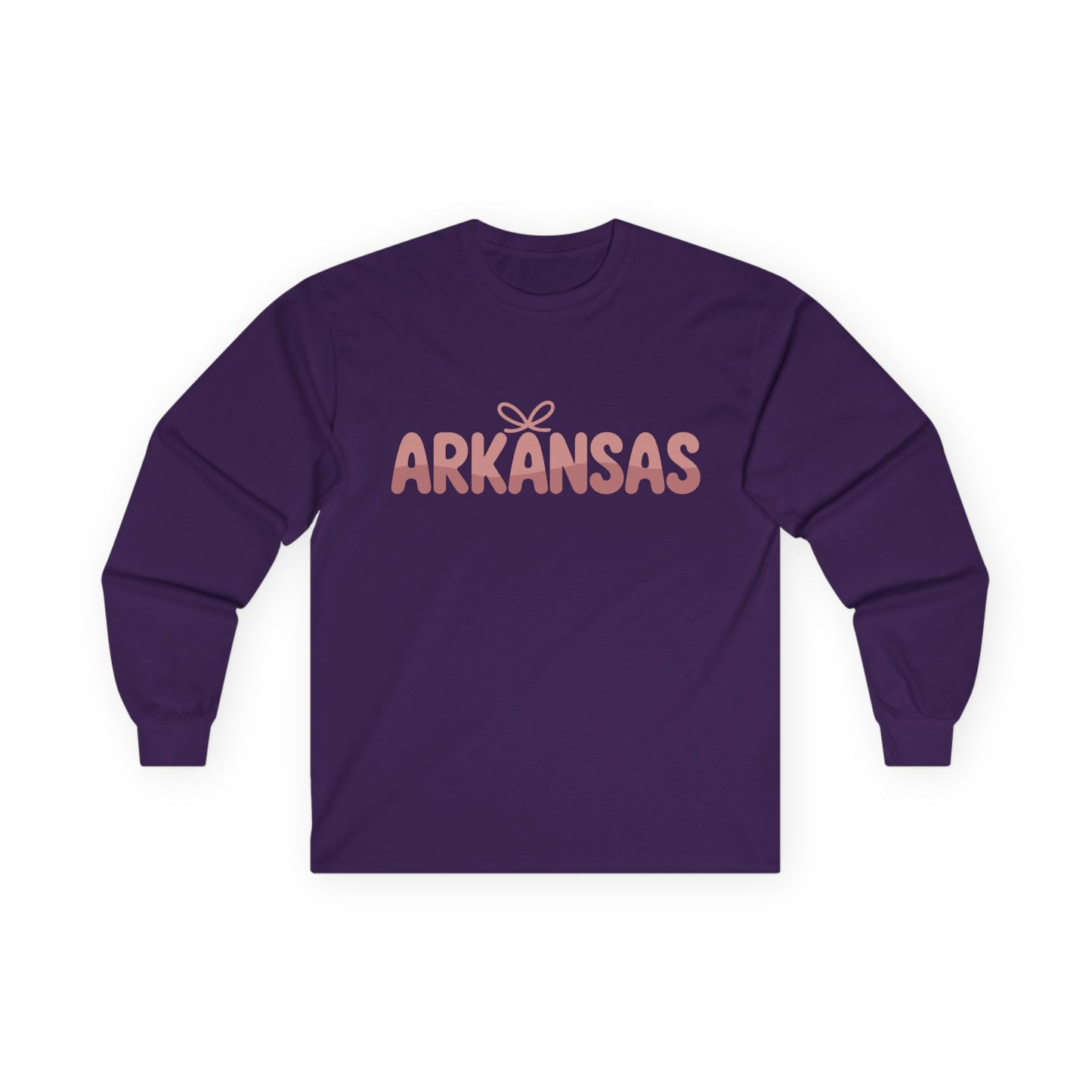 Arkansas Script Long Sleeve Tee