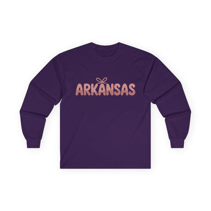 Arkansas Script Long Sleeve Tee