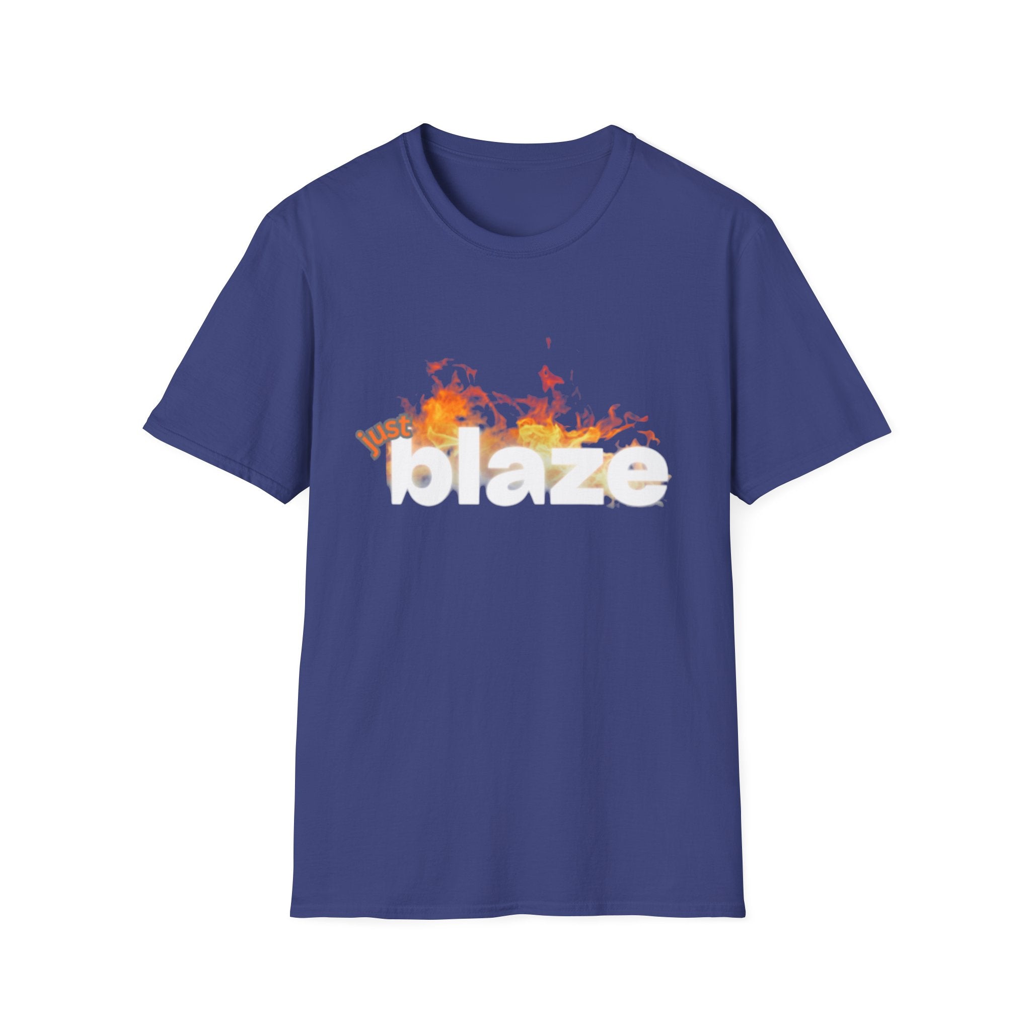 "Blaze" Unisex Softstyle T-Shirt | Fire Graphic Tee | Casual Fire Lover's Shirt, Gift for Friends, Summer Wear, Party Outfit