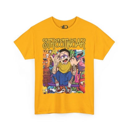 Streetwear Unisex Heavy Cotton Tee - Urban Vibe Graphic T-Shirt