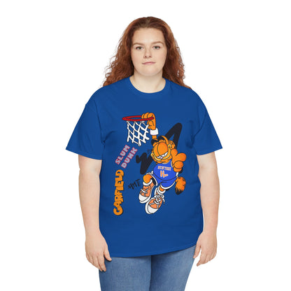 Garfield Basketball Unisex Heavy Cotton Tee - Fun Streetwear for Cat Lovers