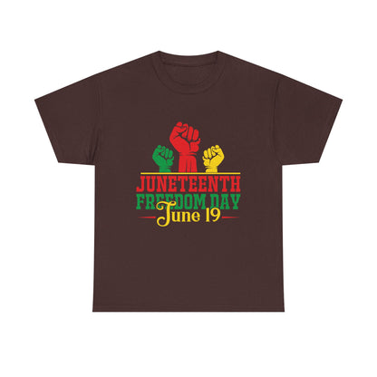 Juneteenth Freedom Day Tee | Unisex Cotton T-Shirt for Celebrating Emancipation, Black History Month, Racial Justice, Equality