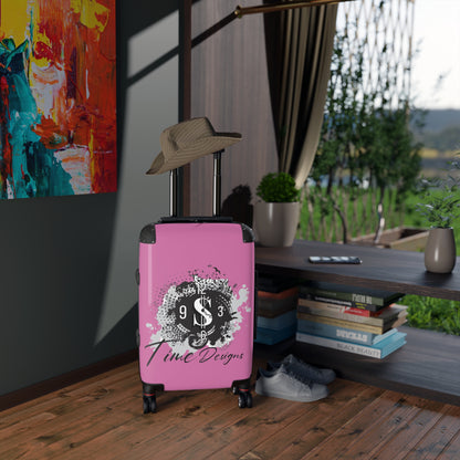 Stylish Travel Suitcase with Time Design, Unique Luggage, Adventure Ready Bag, Perfect for Travelers, Stylish Gift Idea