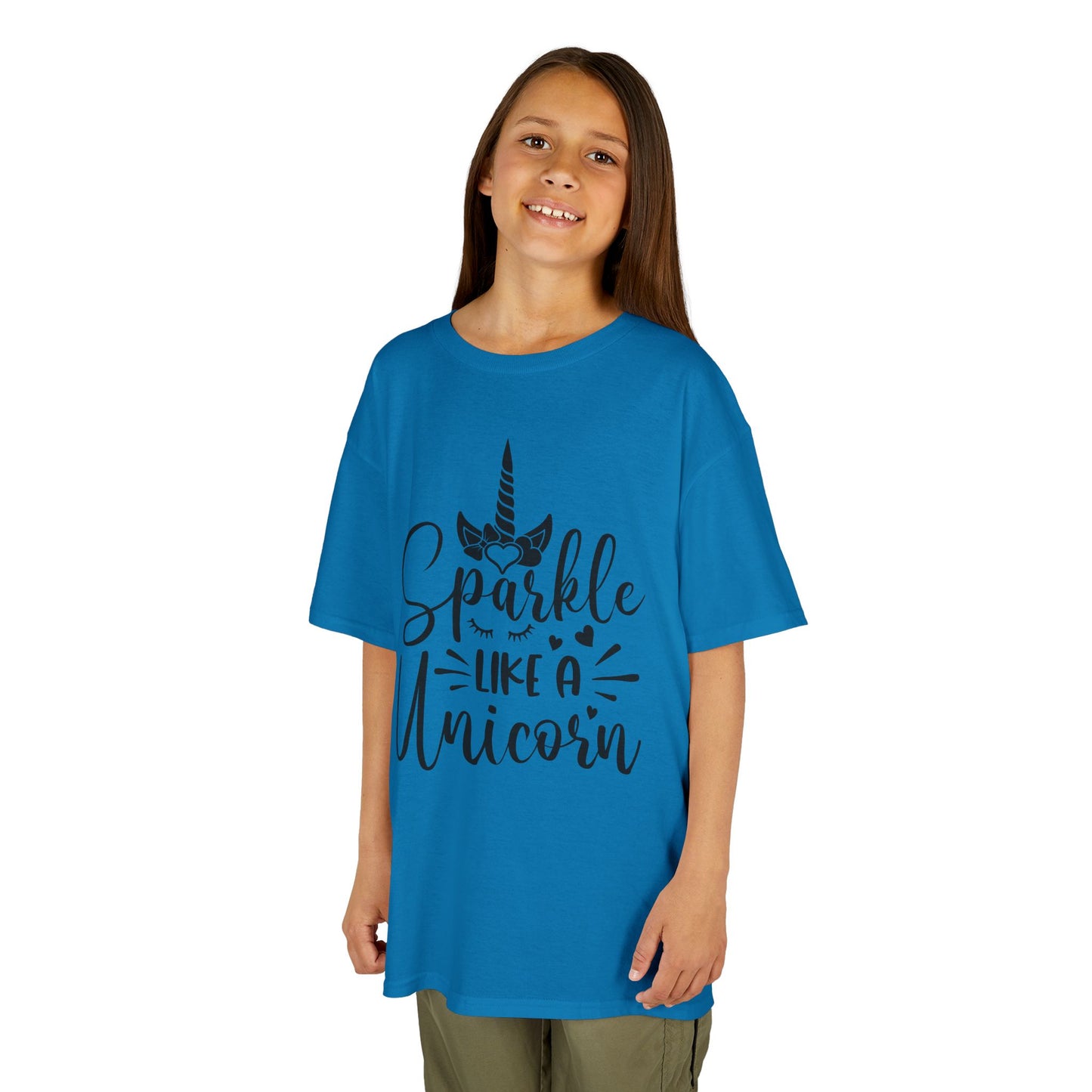 Sparkle Like A Unicorn Kids Tee - Fun & Colorful Cotton Shirt