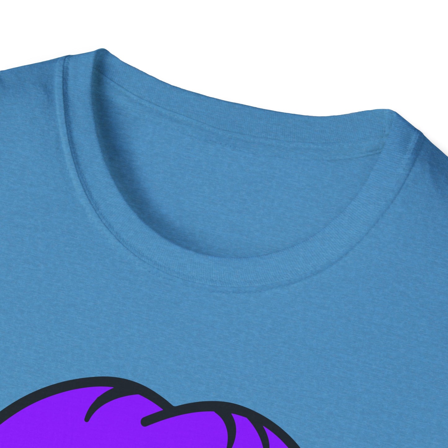 Pride Graphic Tee, Rainbow Mouth Design T-Shirt, Unisex Softstyle Shirt, LGBTQ+ Apparel, Fun Casual Wear, Birthday Gift