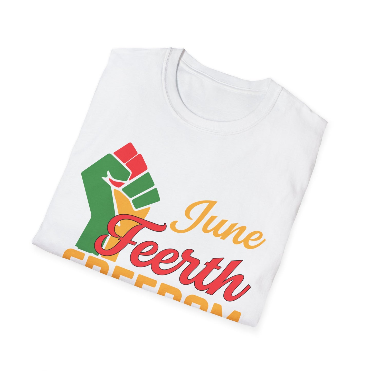Juneteenth Freedom Day Unisex Softstyle T-Shirt, Celebration Tee, Black History Month Shirt, Equality Apparel, Gift for Activists