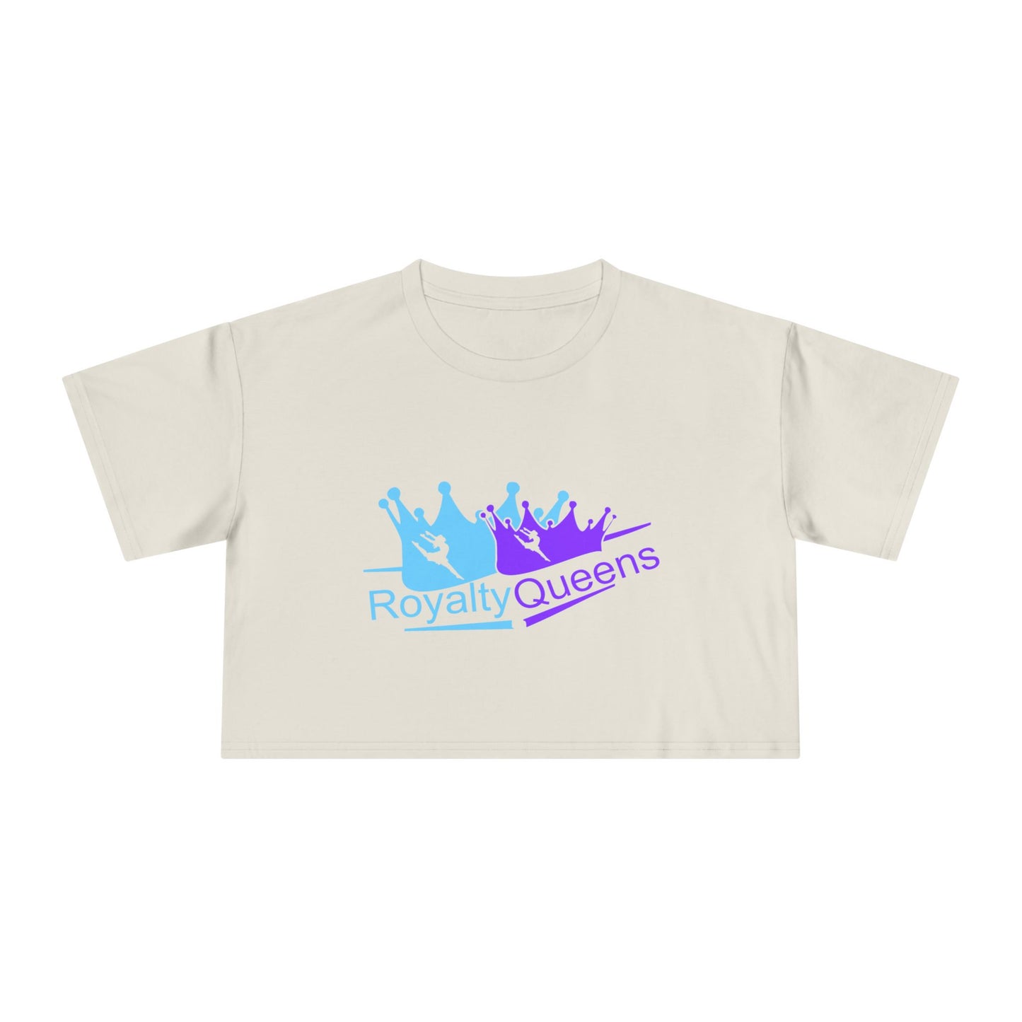 Royalty Queens Women's Crop Tee - Cute Summer Top, Inspirational Shirt, Gift for Her, Birthday Present, Casual Outfit