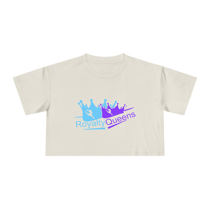 Royalty Queens Women's Crop Tee - Cute Summer Top, Inspirational Shirt, Gift for Her, Birthday Present, Casual Outfit
