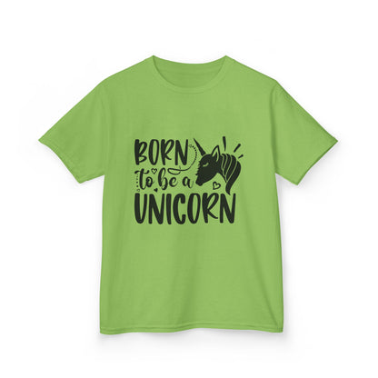 Kids Unicorn T-Shirt - "Born to Be a Unicorn" - Fun Cotton Tee for Boys & Girls