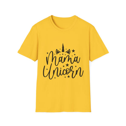 Mama Unicorn Unisex Softstyle T-Shirt - Fun & Stylish Gift for Moms