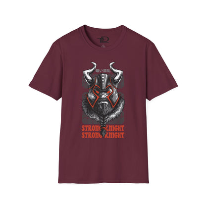 Bold Knight Graphic Tee, Unisex Softstyle T-Shirt, Strength Apparel, Casual Wear, Unique Gift, Core Style
