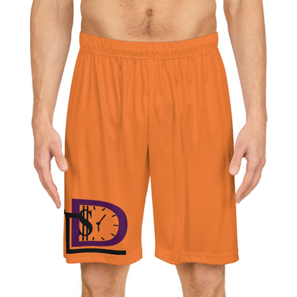 Time Designs Urban Vibes Basketball Shorts with Dollar Clock Design