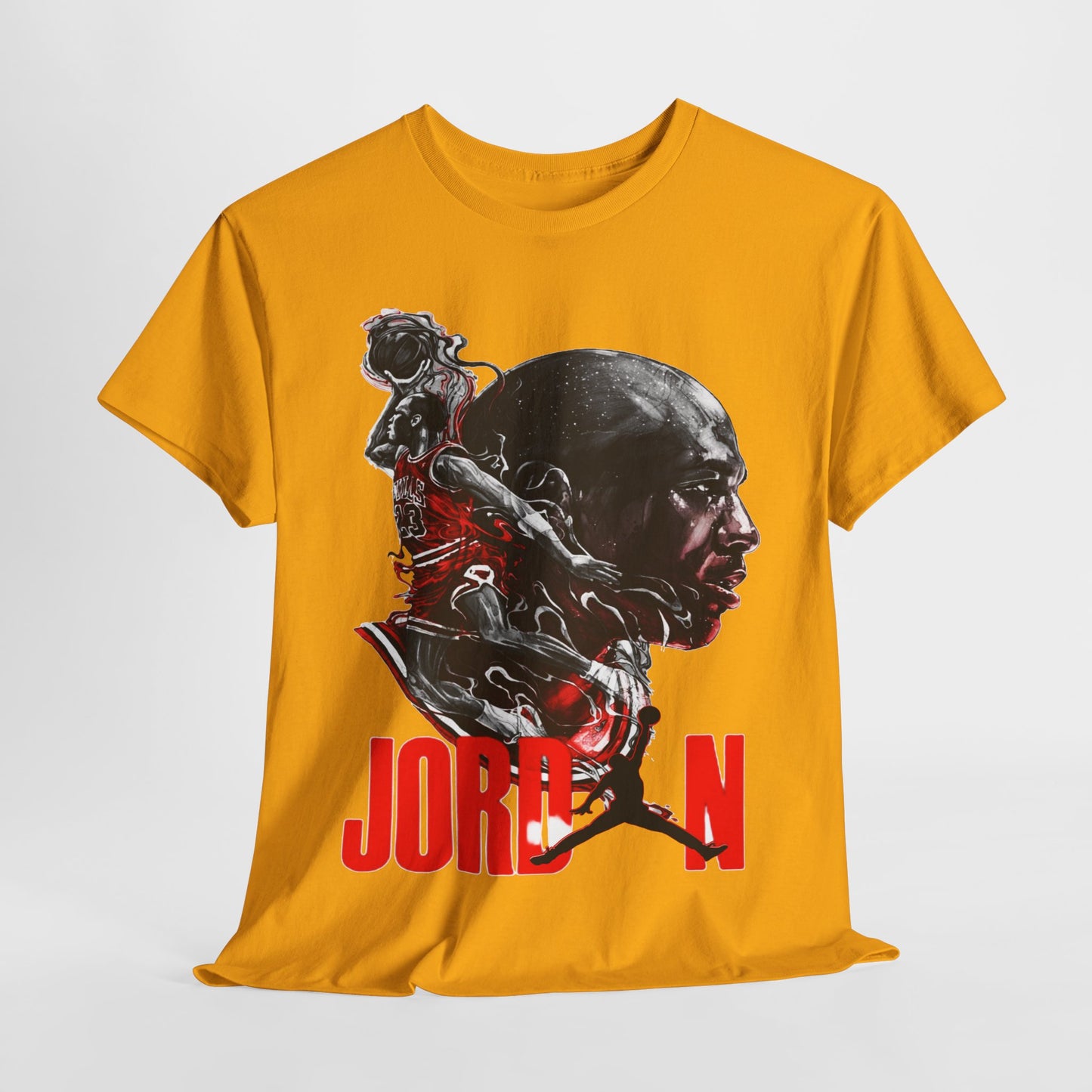 Jordan Inspired Unisex Heavy Cotton Tee - Retro Style Graphic Shirt