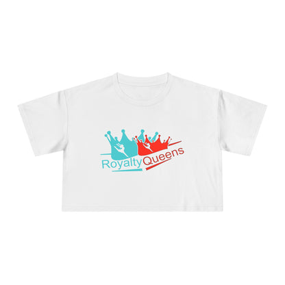 Royalty Queens Women's Crop Tee - Stylish Summer Top, Perfect Gift for Birthdays, Group Events, or Casual Outings
