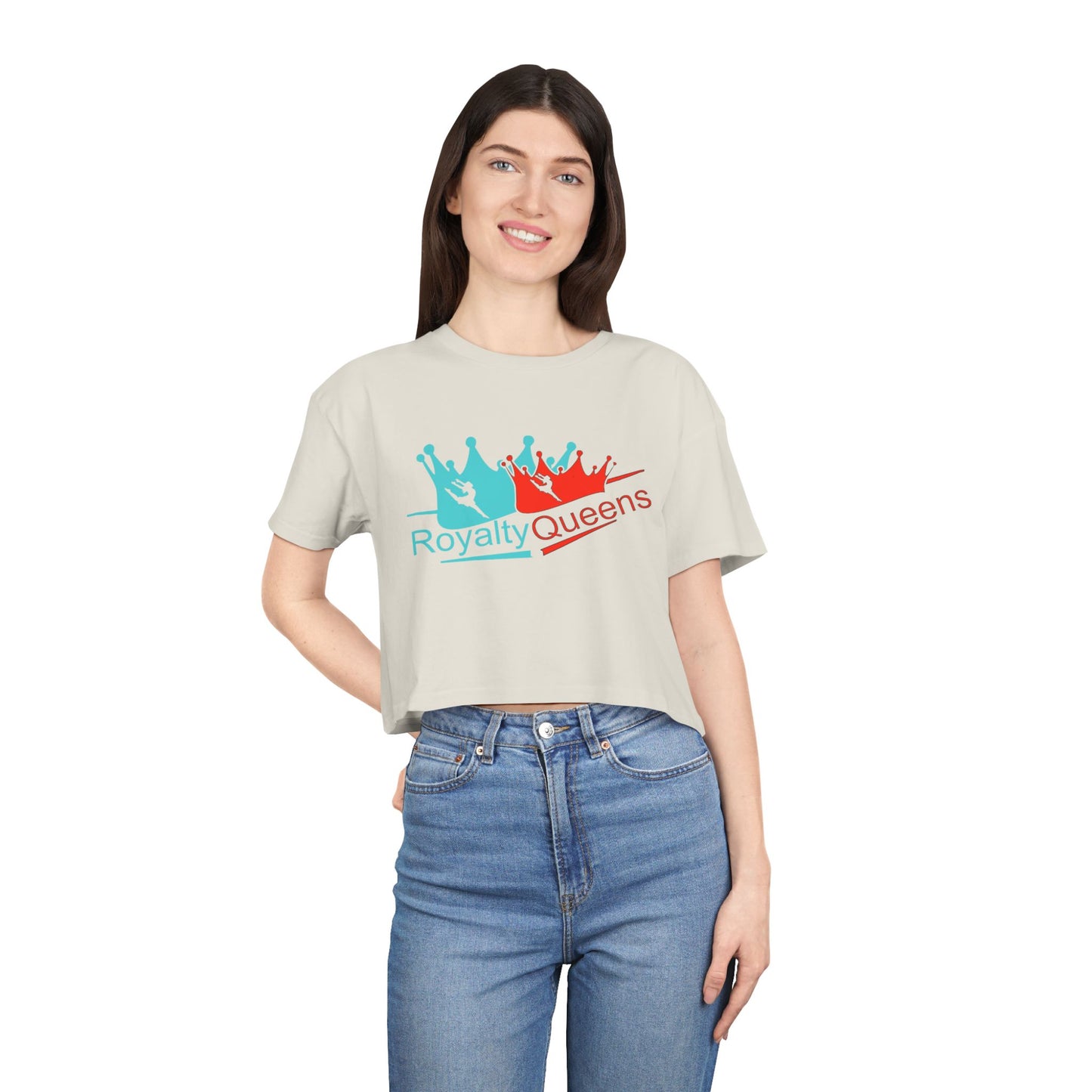 Royalty Queens Women's Crop Tee - Stylish Summer Top, Perfect Gift for Birthdays, Group Events, or Casual Outings