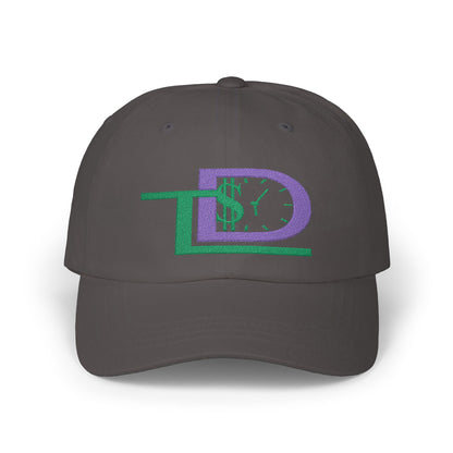 Classic Dad Cap with Dollar Clock Design, Stylish Baseball Hat for Dad, Gift for Father’s Day, Casual Cap for Every Occasion