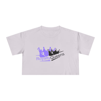 Royalty Queens Women's Crop Tee - Empowerment Top, Casual Wear, Birthday Gift, Summer Fashion, Confidence Boost