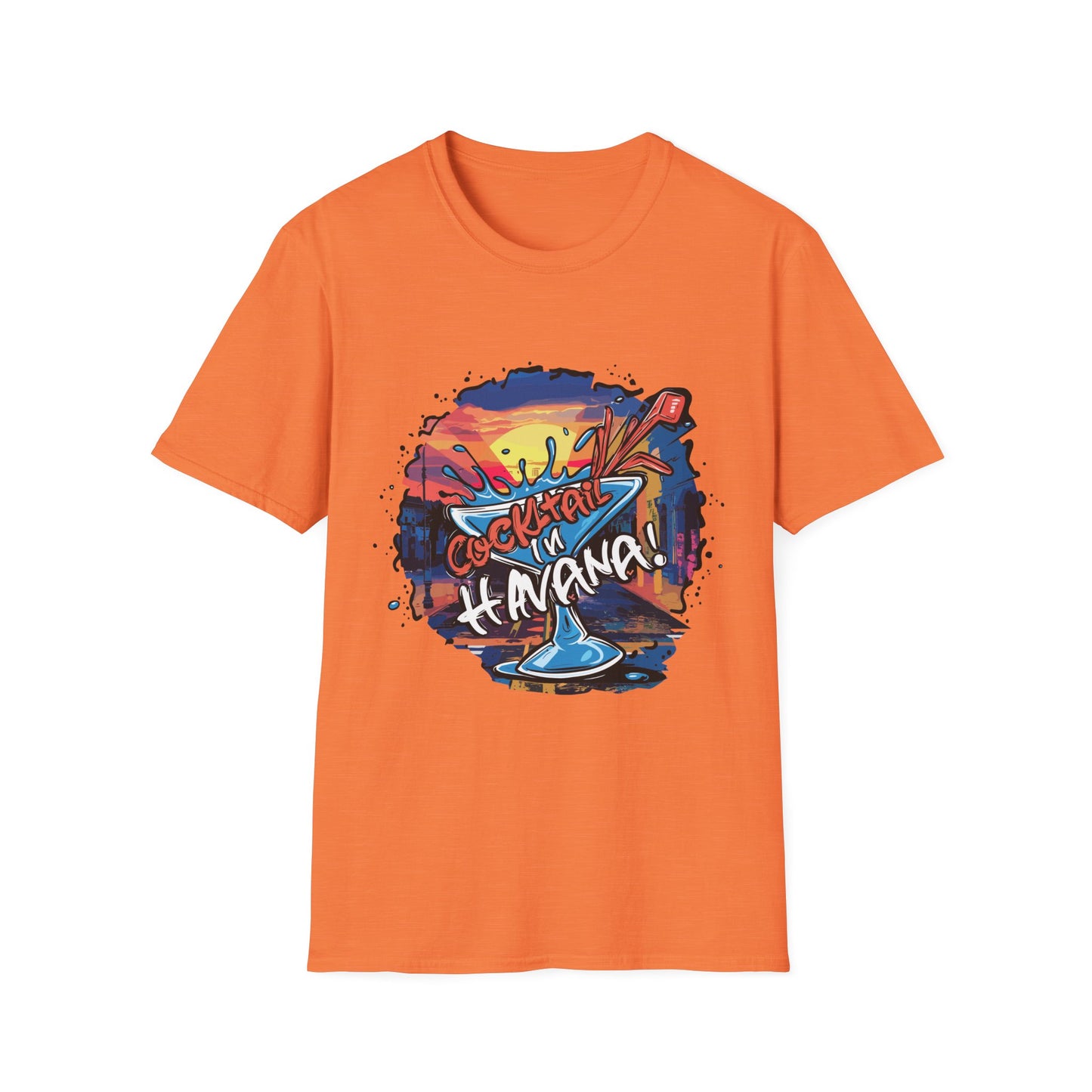 Colorful Cocktail Havana Unisex T-Shirt, Summer Vibes, Beach Wear, Party Shirt, Gift for Friends