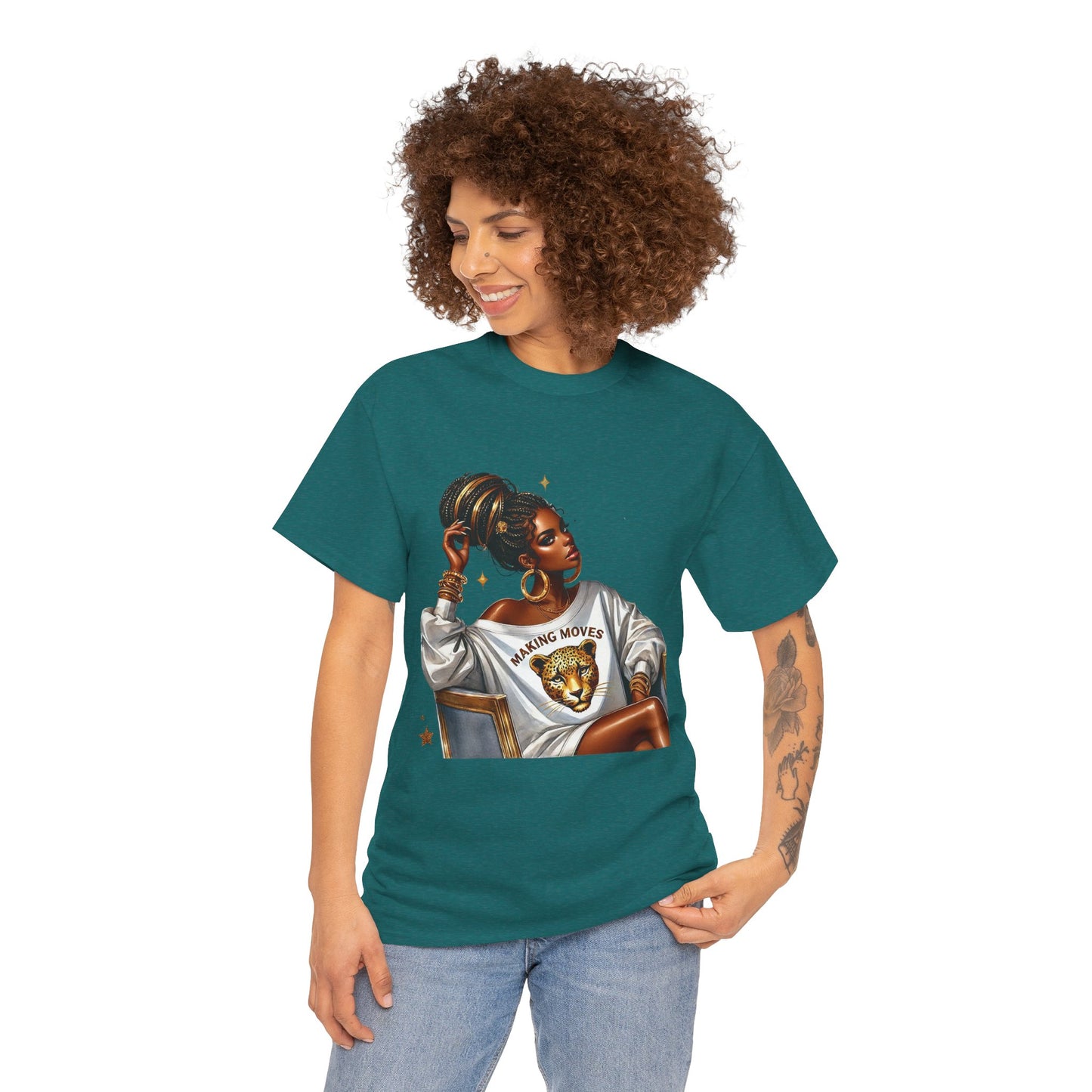 Empowering Women Graphic Tee - 'Making Moves' Heavy Cotton Unisex T-Shirt