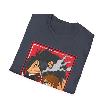 Anime-Inspired Unisex Tee - Softstyle T-Shirt, Casual Gift, Graphic Tee, Manga Apparel, Fan Merchandise