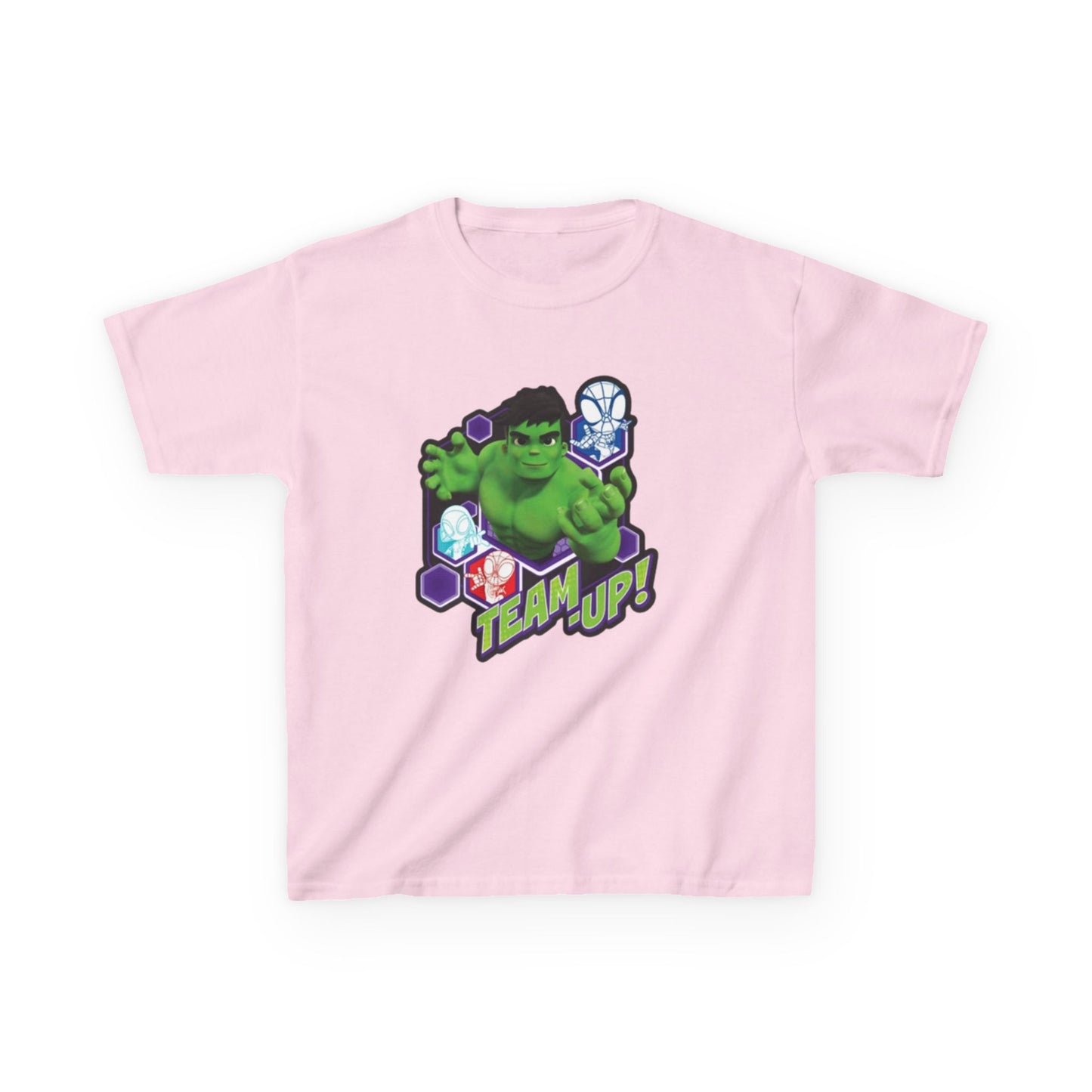 Hulk Team Up Kids Tee, Superhero Shirt, Fun Cotton Tee, Birthday Gift, Team Up T-Shirt, Kids Party Apparel