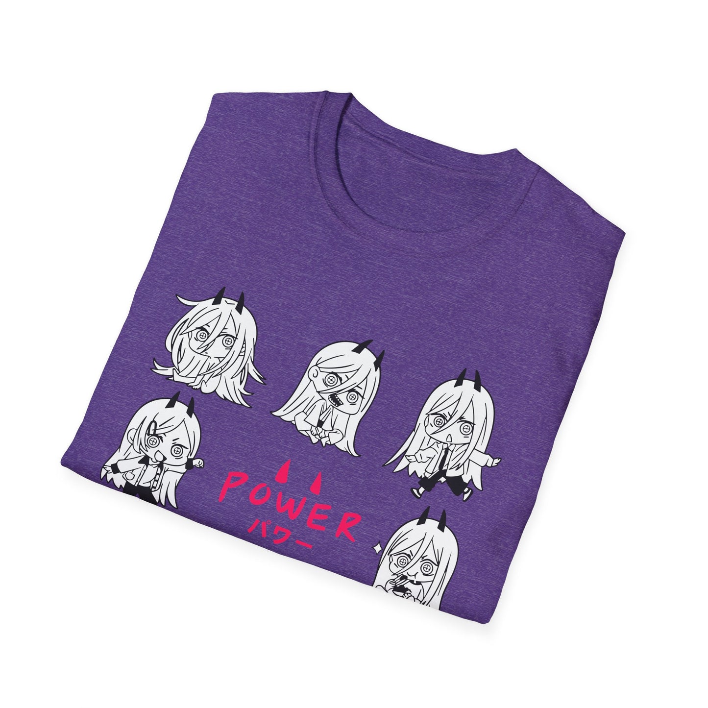 Graphic Anime T-Shirt - 'Power' Design, Unisex Tee for Anime Lovers, Gift for Birthdays & Holidays, Casual Wear, Fun Graphic Shirt