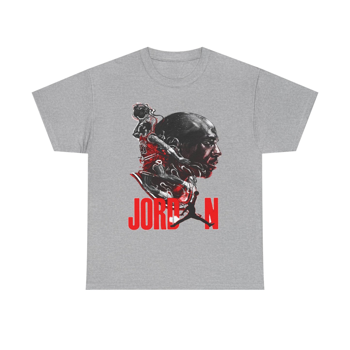 Jordan Inspired Unisex Heavy Cotton Tee - Retro Style Graphic Shirt