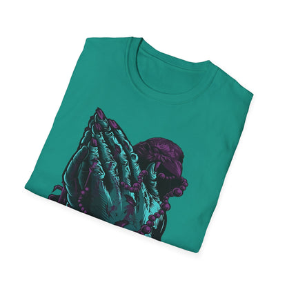 Spiritual Vibes Unisex Softstyle T-Shirt - Praying Hands Design