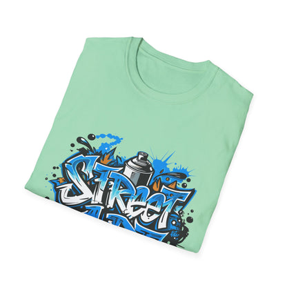 Street Art T-Shirt | Unisex Softstyle Tee, Graffiti Shirt, Urban Vibe Apparel, Casual Streetwear, Gift for Art Lovers