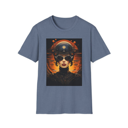 Futuristic Graphic Tee - Unisex Softstyle T-Shirt with Sci-Fi Design