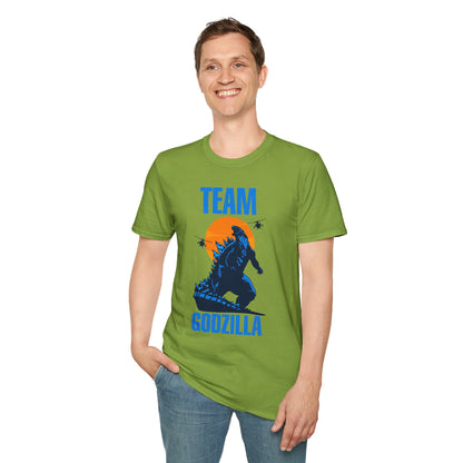Team Godzilla Unisex Softstyle T-Shirt – Comfortable Graphic Tee for Movie Fans