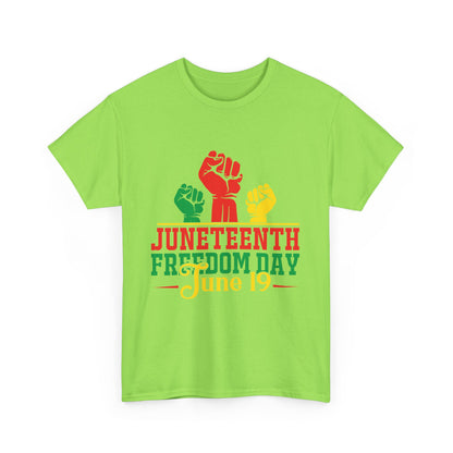 Juneteenth Freedom Day Tee | Unisex Cotton T-Shirt for Celebrating Emancipation, Black History Month, Racial Justice, Equality