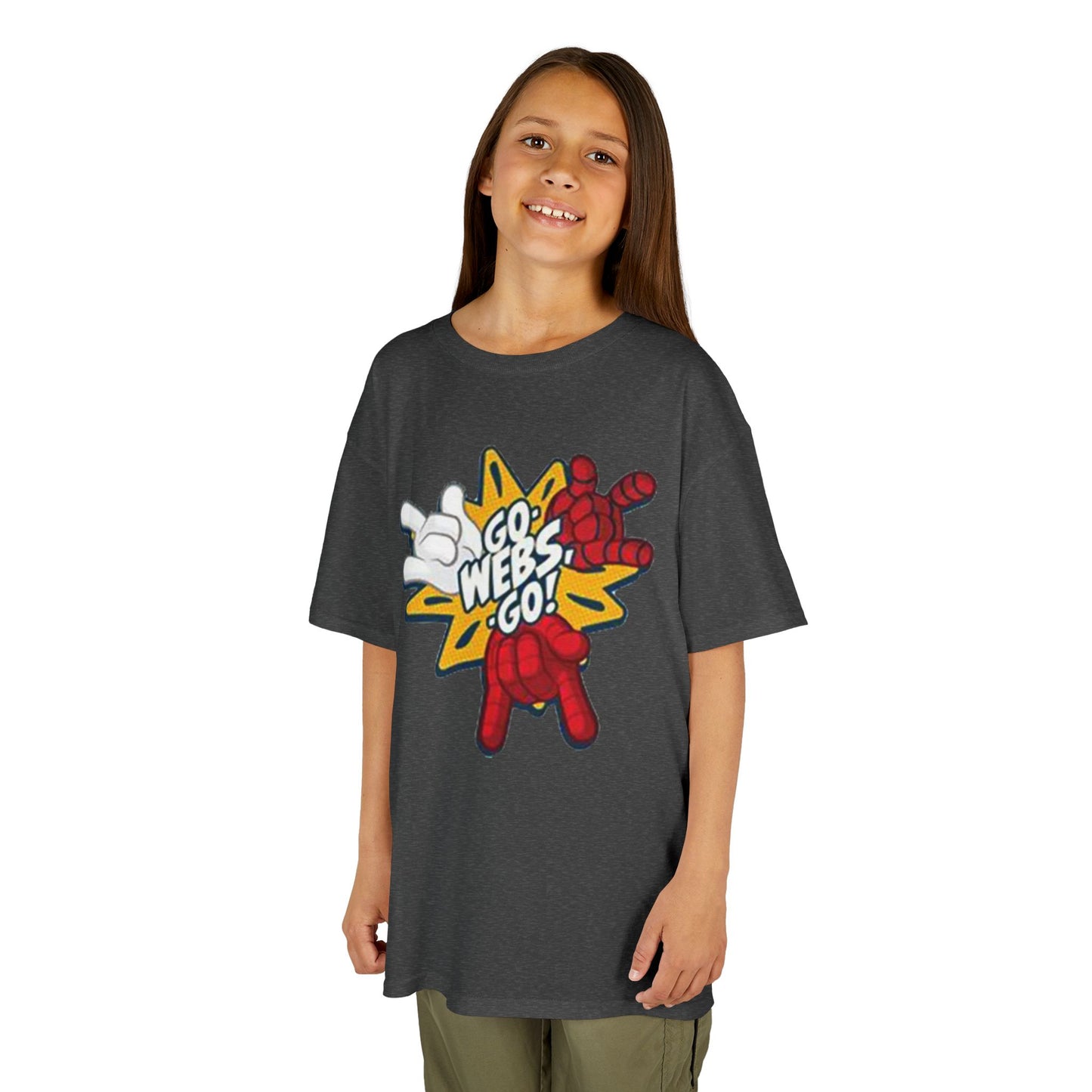 Kids Superhero Graphic Tee - Go Webs Go!