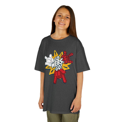Kids Superhero Graphic Tee - Go Webs Go!
