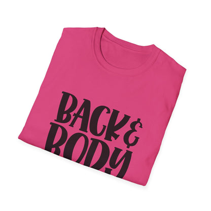 Humorous Unisex T-Shirt: 'Back & Body Hurts' Comfort Tee