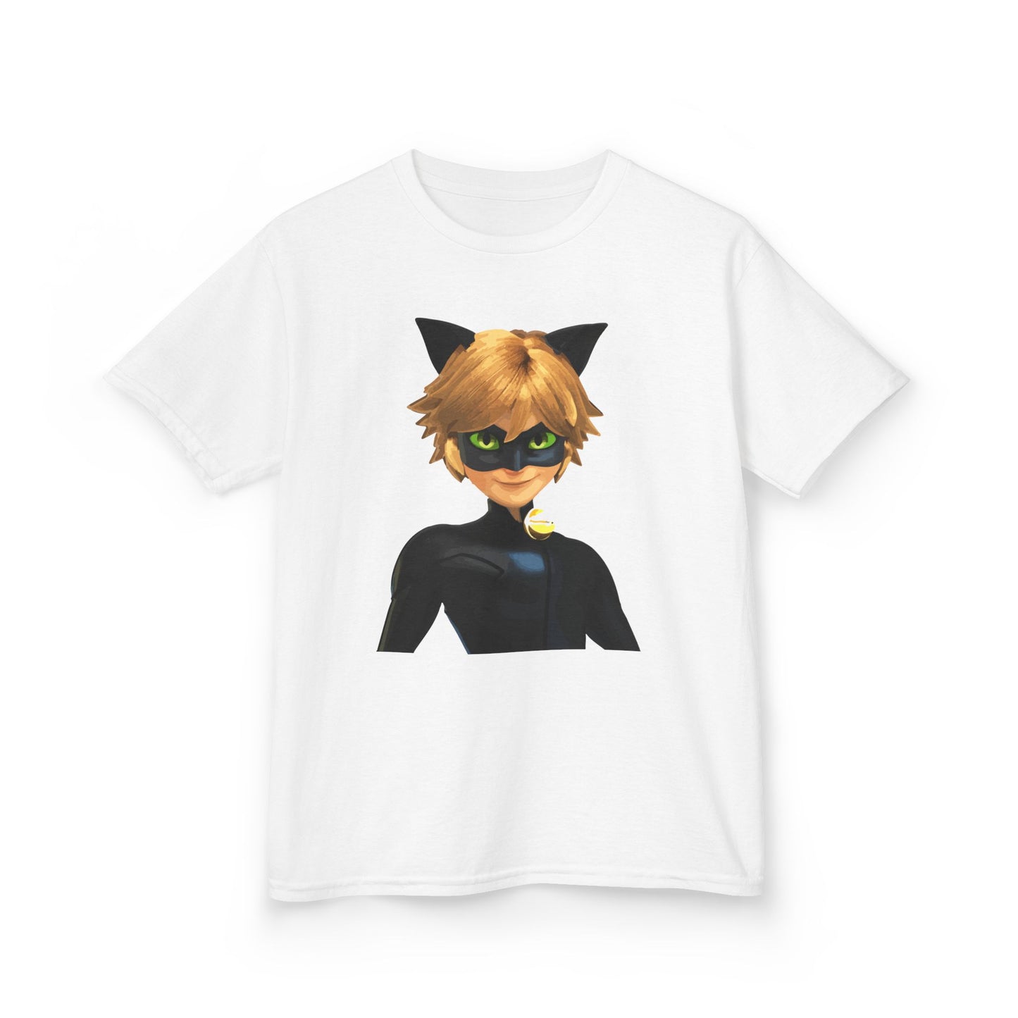 Kids Cat Superhero Tee, Cartoon Shirt, Children's Birthday Gift, Fun Playwear, Gift for Kids, Cat Lover Gift