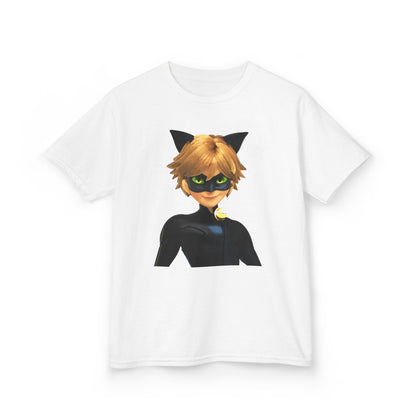 Kids Cat Superhero Tee, Cartoon Shirt, Children's Birthday Gift, Fun Playwear, Gift for Kids, Cat Lover Gift