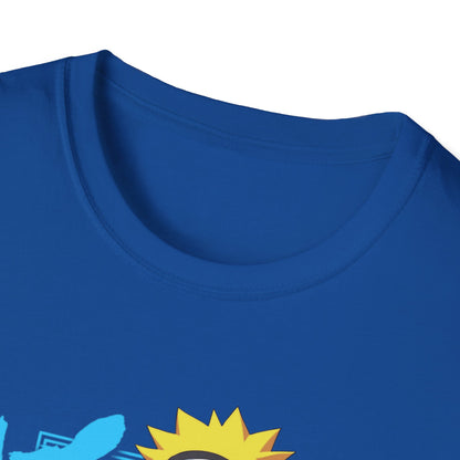 Anime-Inspired Unisex Softstyle T-Shirt - Naruto Design