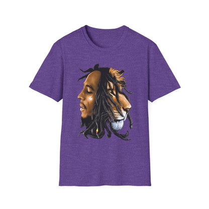 Rasta Lion Unisex Softstyle T-Shirt - Reggae Vibes Inspired Apparel