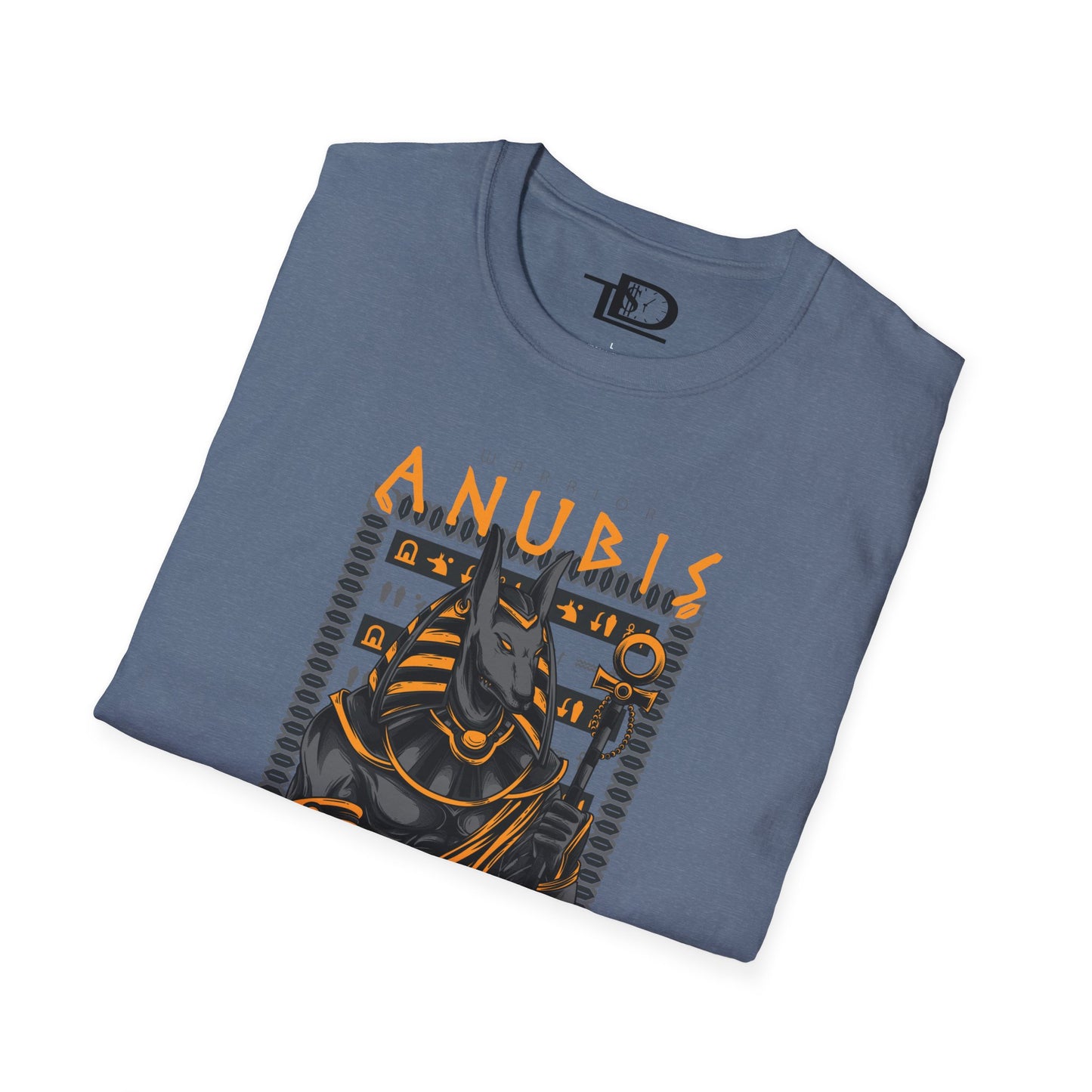 Anubis Unisex Softstyle T-Shirt, Egyptian Mythology Tee, Graphic Tee, Casual Wear for Fans, Gift for Halloween or Birthdays